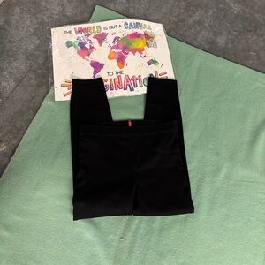 SPANX Sara Blakely Black Jeggings Skinny Jeans Stretch Slim Fit Elastic Waist M